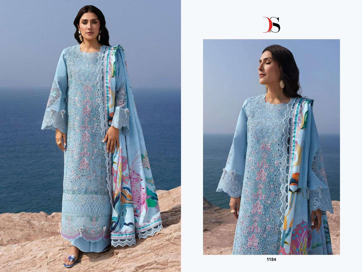 Deepsy Suit Sirene Luxury Lawn-25 Vol-02 (6 Pcs)