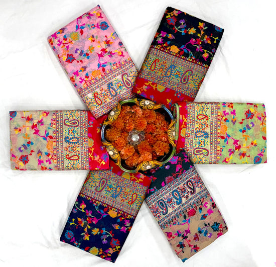 Soft Silk 008 Pashmina Kashmiri Weaving Saree