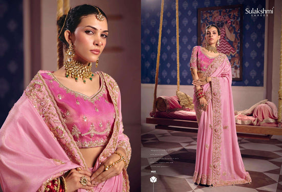 Sulakshmi Tarang Viscose Zari Tissue Embroidered Sarees