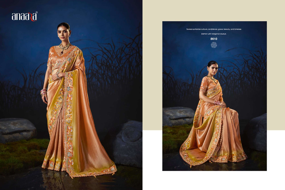 Tathastu Anaara 8600 Series Soft Silk Premium Embroidery Saree