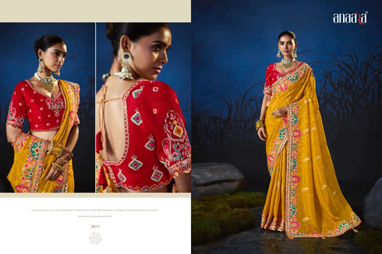 Tathastu Anaara 8600 Series Soft Silk Premium Embroidery Saree