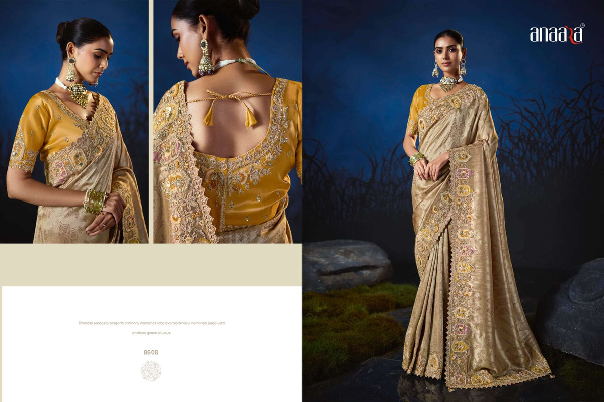 Tathastu Anaara 8600 Series Soft Silk Premium Embroidery Saree
