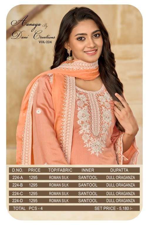 Twisha Aanaya Vol-224 (4 Pcs)