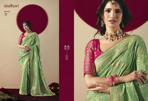 Kimora Devika Sinduri Bemberg Viscose Saree Wholesale Surat India - Amrah Wholesale