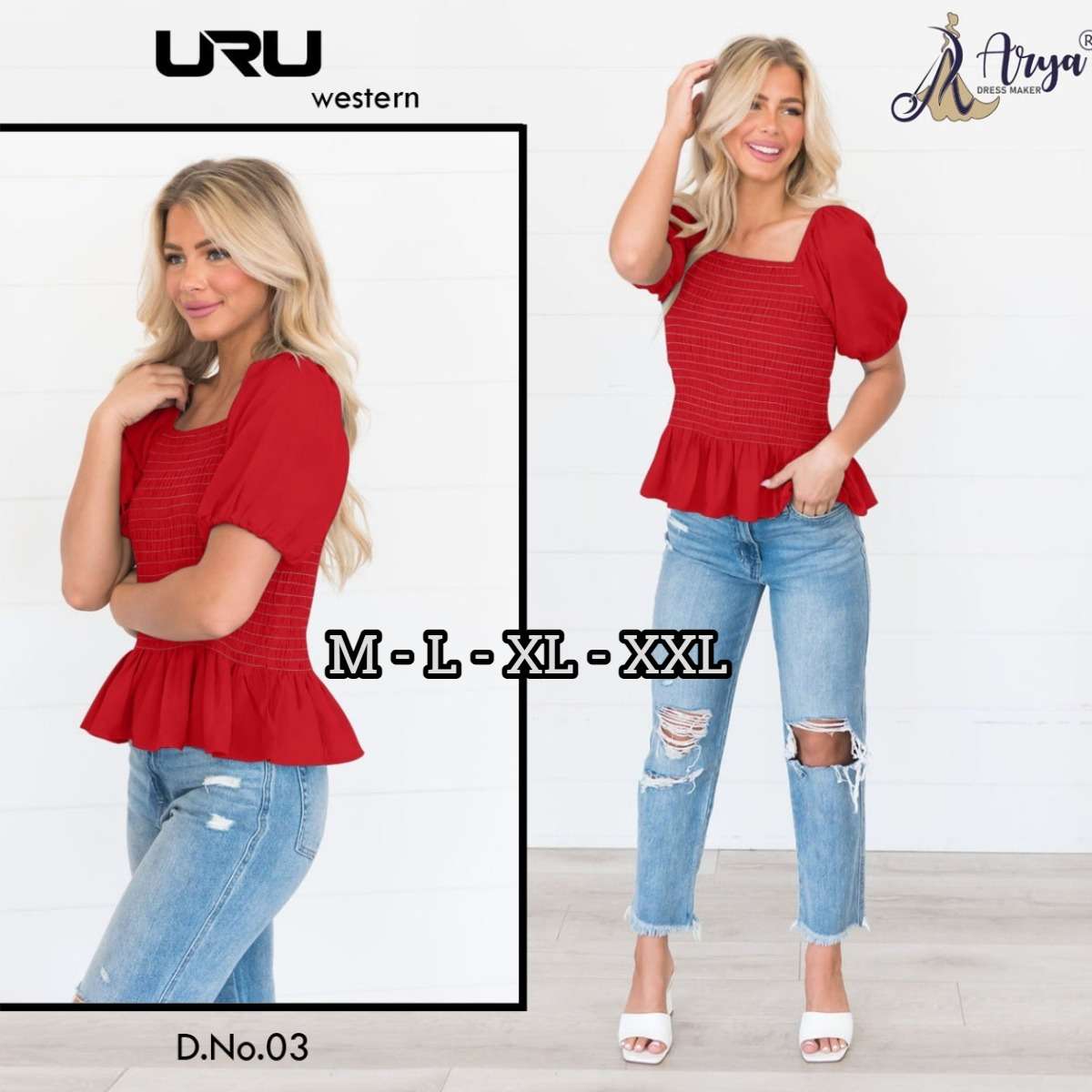 Arya Dress Maker Uru Westren (3 Pcs)
