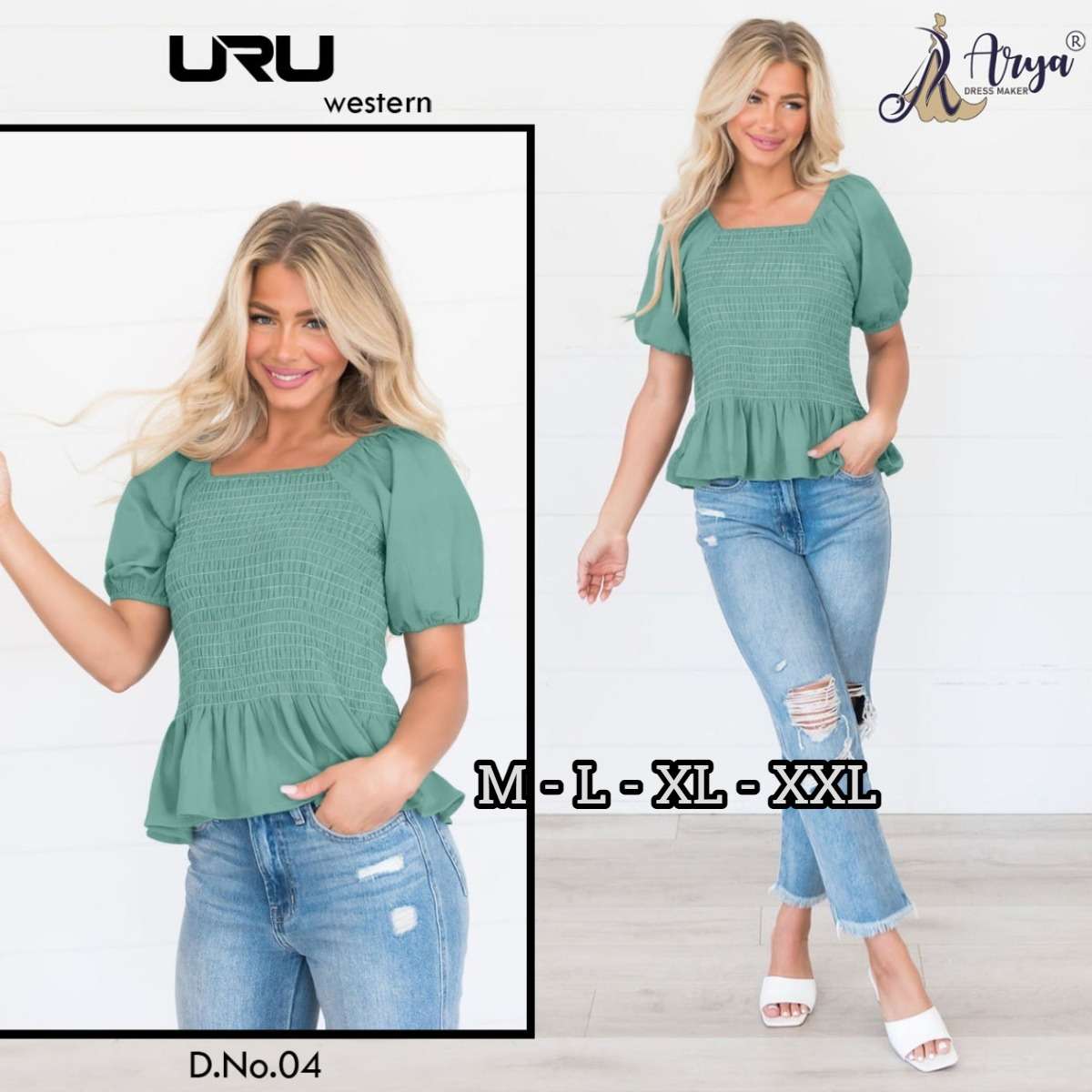 Arya Dress Maker Uru Westren (3 Pcs)