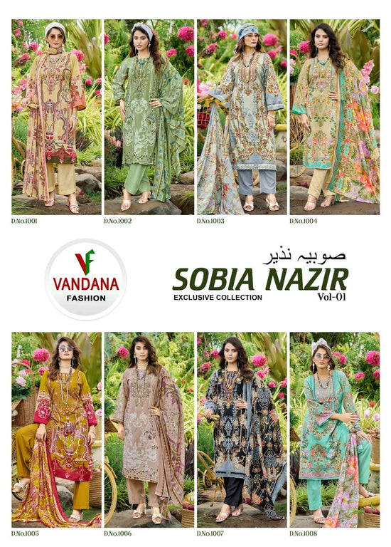 VANDANA FASHION SOBIA NAZIR VOL-1 Cotton Printed Pakistani Suit