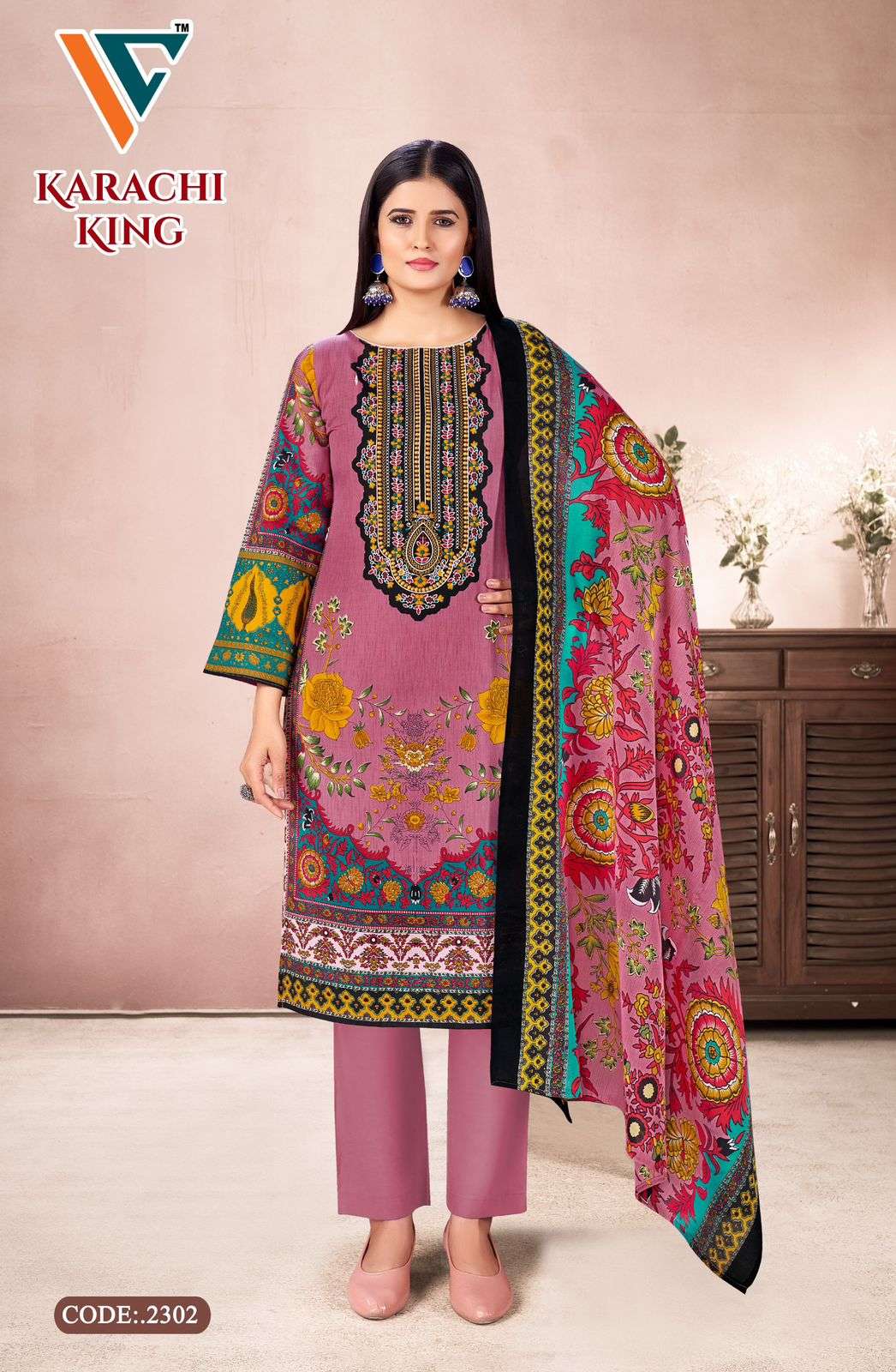 Vandana Creation Karachi King Vol-23 ( 8 Pcs)