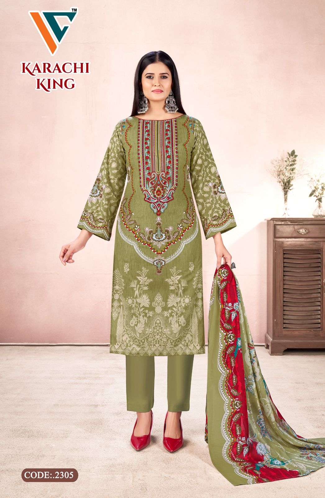 Vandana Creation Karachi King Vol-23 ( 8 Pcs)
