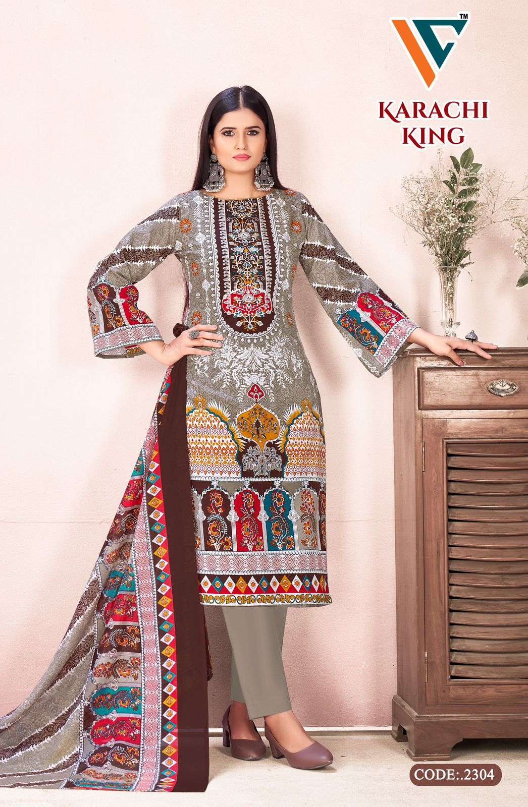 Vandana Creation Karachi King Vol-23 ( 8 Pcs)