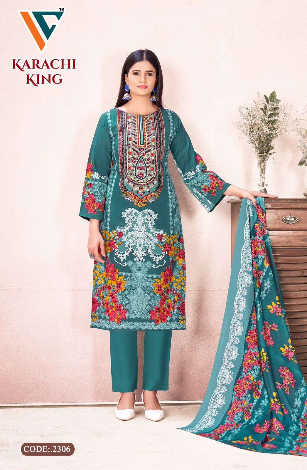 Vandana Creation Karachi King Vol-23 ( 8 Pcs)