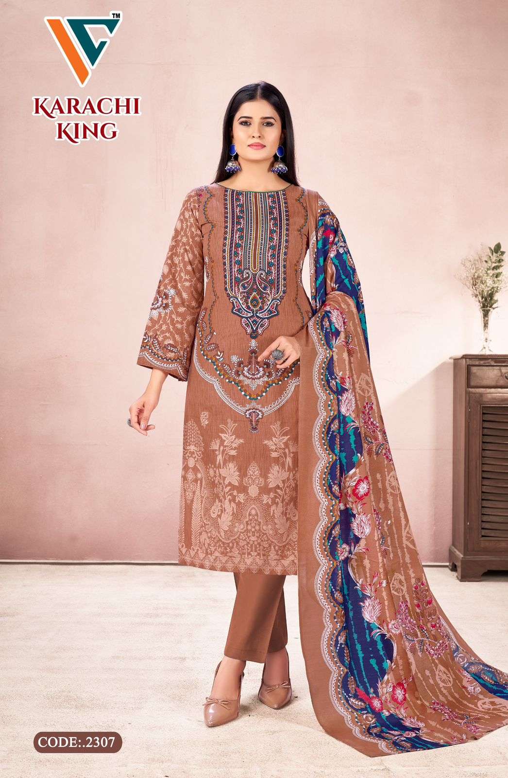 Vandana Creation Karachi King Vol-23 ( 8 Pcs)