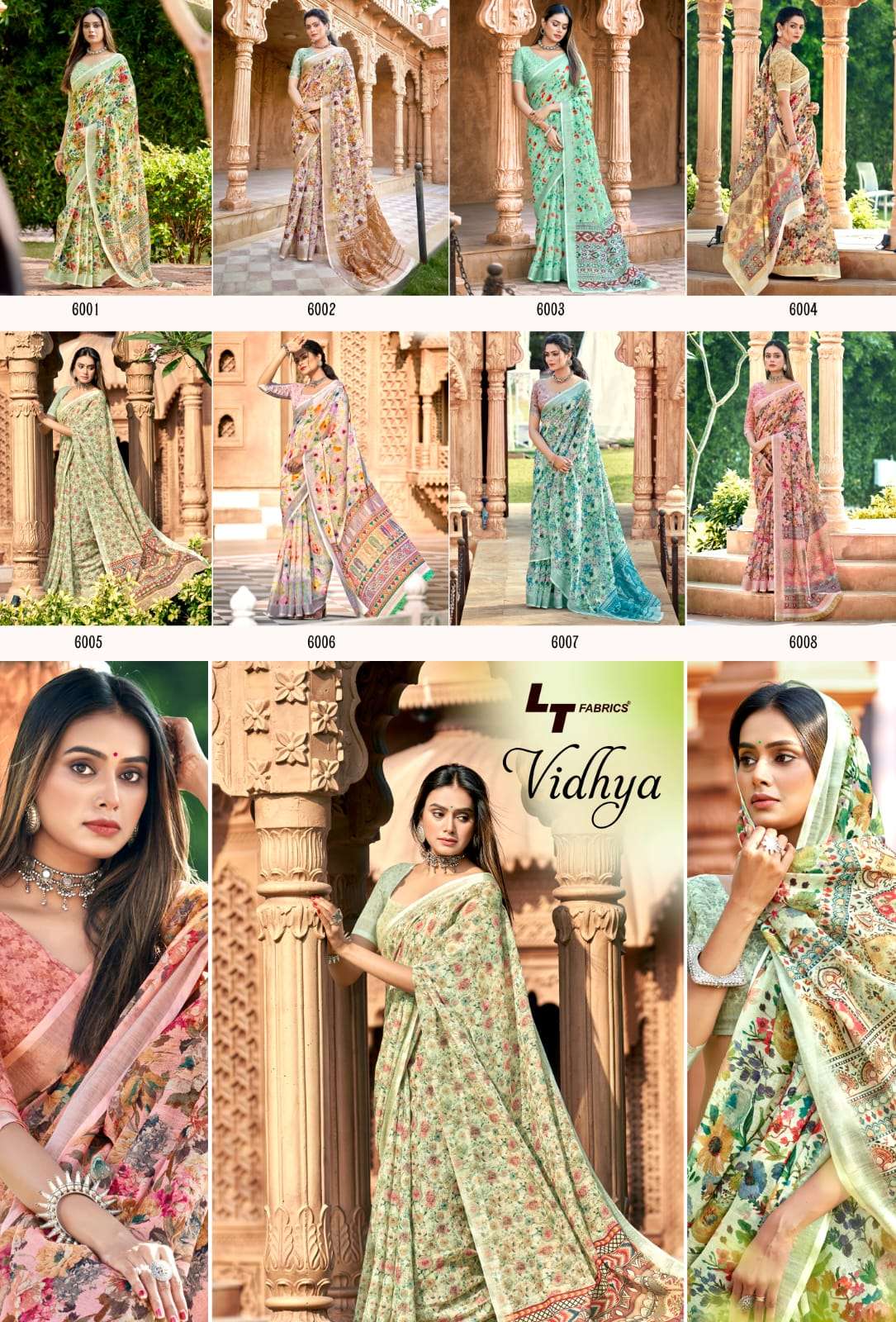 L.t Fabrics Vidhya  (8 Pcs)