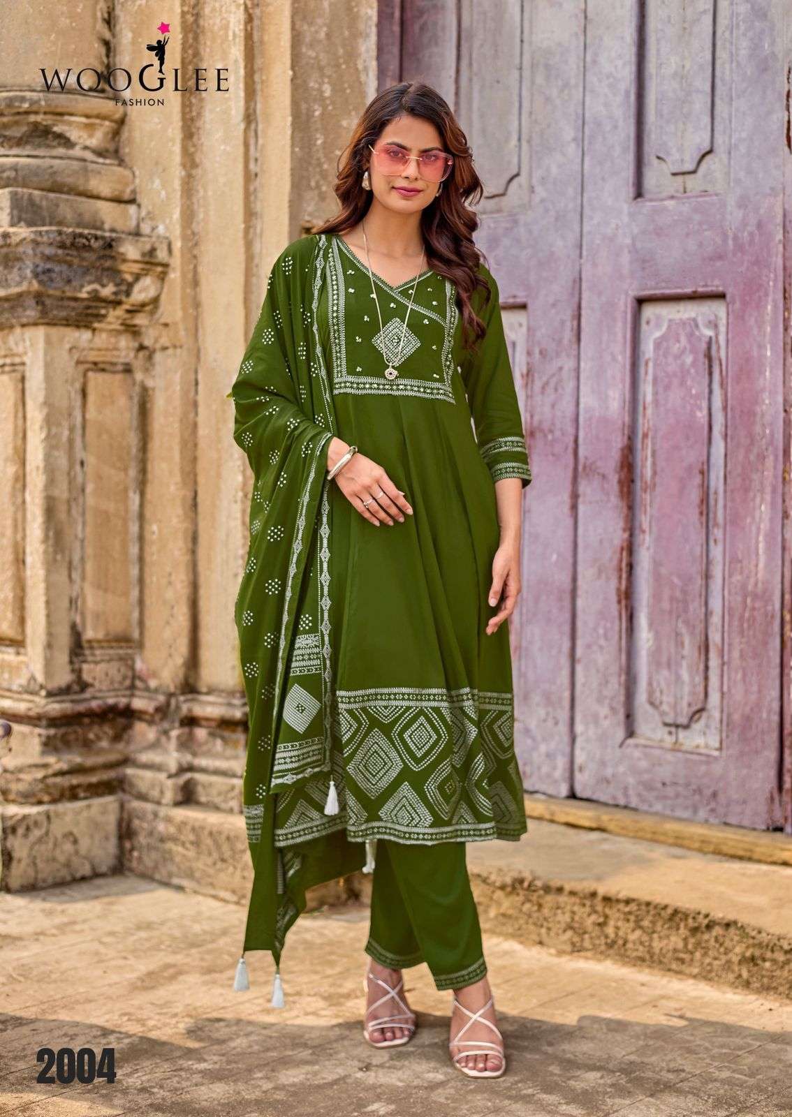 WOOGLEE Rangveli Rayon Dress Material