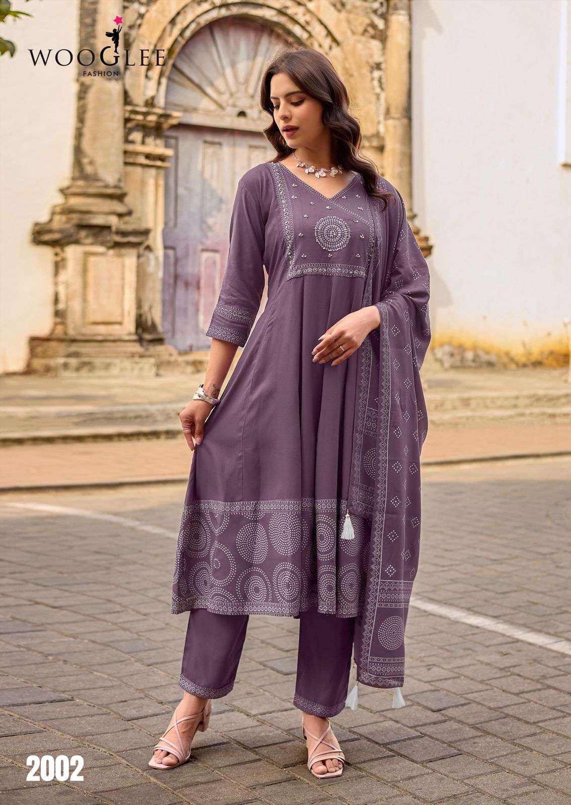 WOOGLEE Rangveli Rayon Dress Material