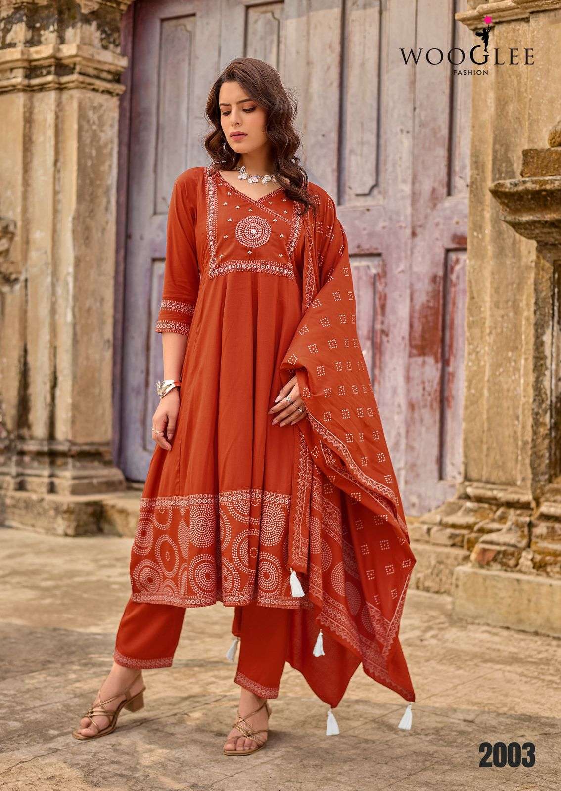 WOOGLEE Rangveli Rayon Dress Material