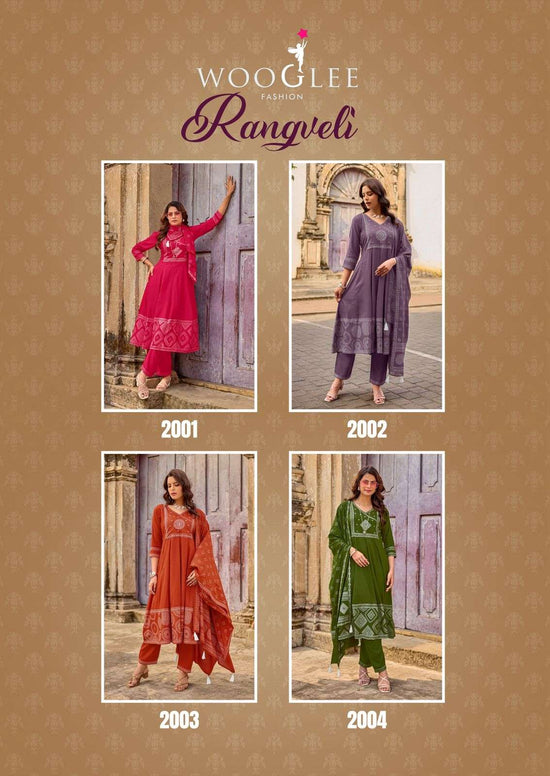 WOOGLEE Rangveli Rayon Dress Material