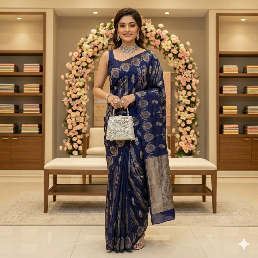 Aab Ramya Soft Silk Jacquard Border Saree Collection