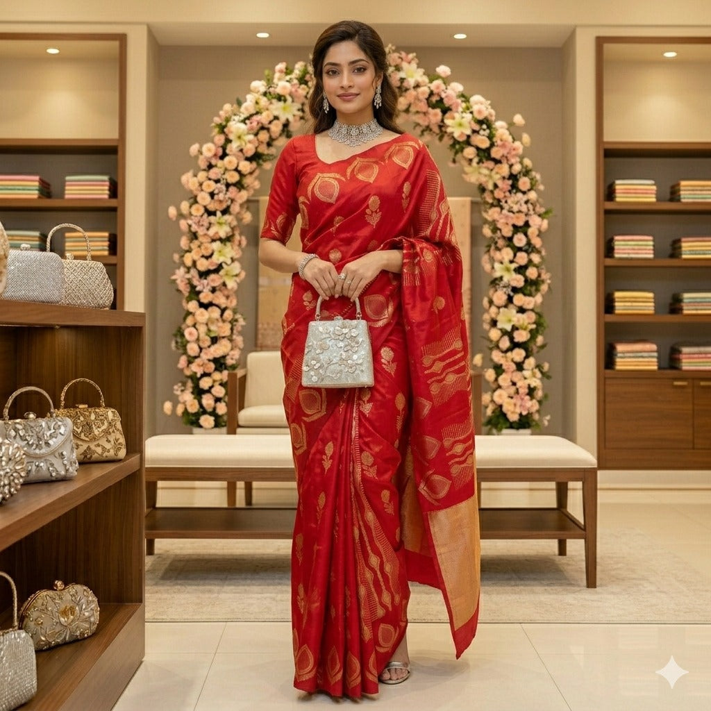 Aab Ramya Soft Silk Jacquard Border Saree Collection