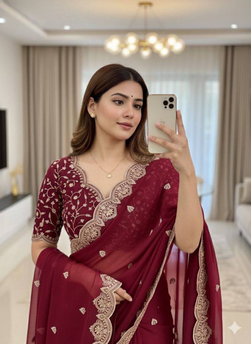 Aab Star Georgette