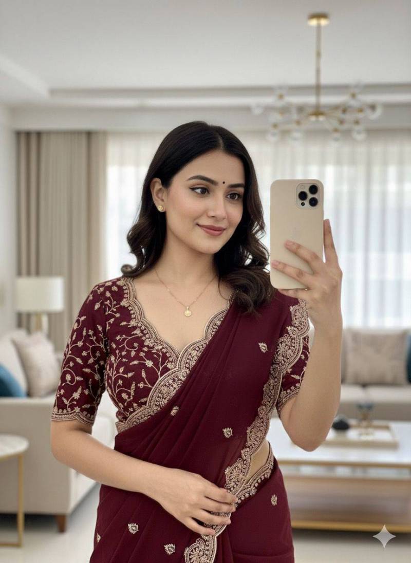 Aab Star Georgette