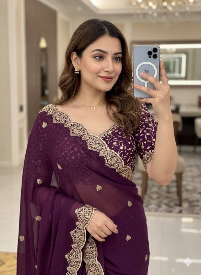 Aab Star Georgette