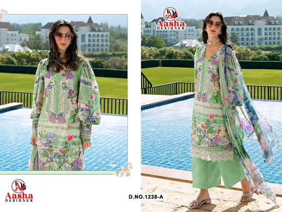 Aahsa 1238 Cotton Pakistani Dress Material