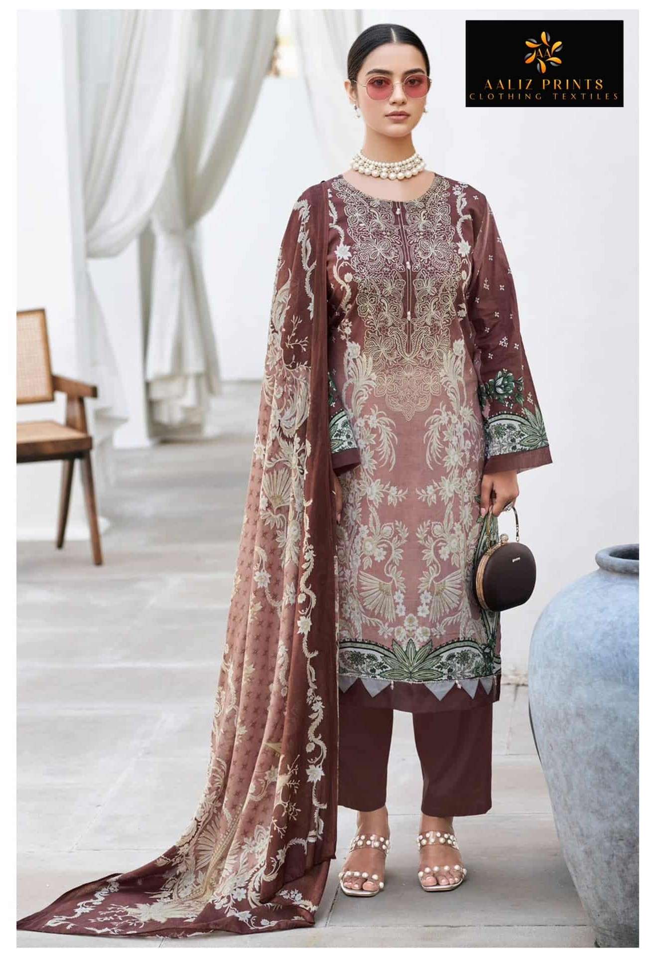 Aaliz Prints Bin Saheed Vol 12 Printed Cotton Dress Material - Amrah Wholesale