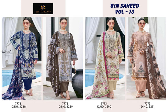 Aaliz Prints Bin Saheed Vol 13 Karachi Cotton Pakistani Suit - Amrah Wholesale
