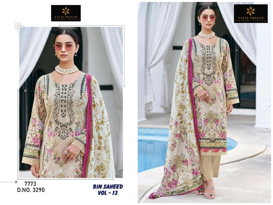 Aaliz Prints Bin Saheed Vol 13 Karachi Cotton Pakistani Suit - Amrah Wholesale