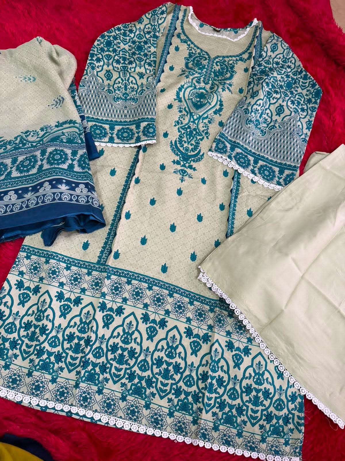 Aaliz Prints Bin Saheed Vol 16 Full Stitched Cotton Pakistani Suit Set - Amrah Wholesale