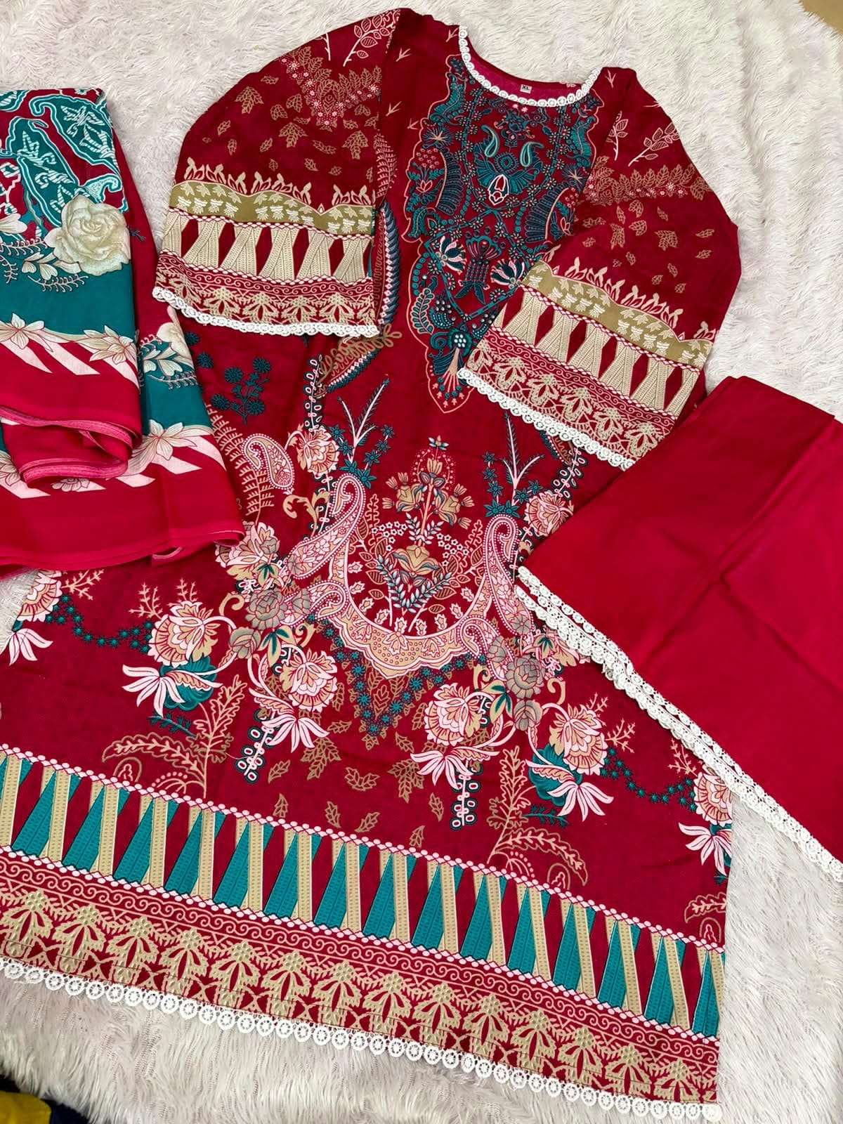 Aaliz Prints Bin Saheed Vol 17 Full Stitched Karachi Cotton Pakistani Suit Set - Amrah Wholesale