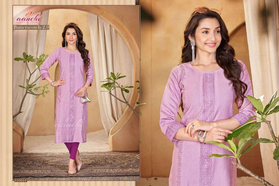 AANCHI BUTTERSCOTCH Vatican Printed Stitched Kurti