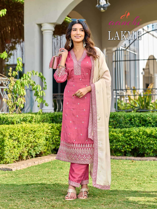 Aanchi Lakme Vichitra Silk Salwar Suit Set