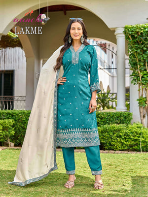 Aanchi Lakme Vichitra Silk Salwar Suit Set