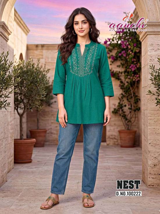AANCHI NEST Vatican Printed Stitched Tunics