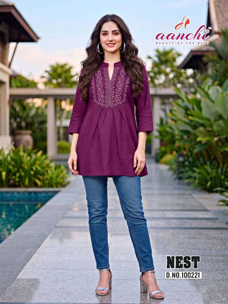 AANCHI NEST Vatican Printed Stitched Tunics