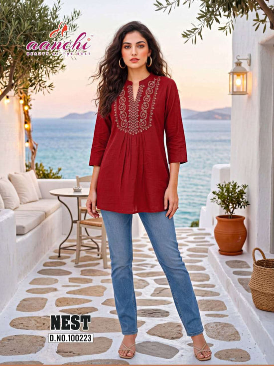 AANCHI NEST Vatican Printed Stitched Tunics