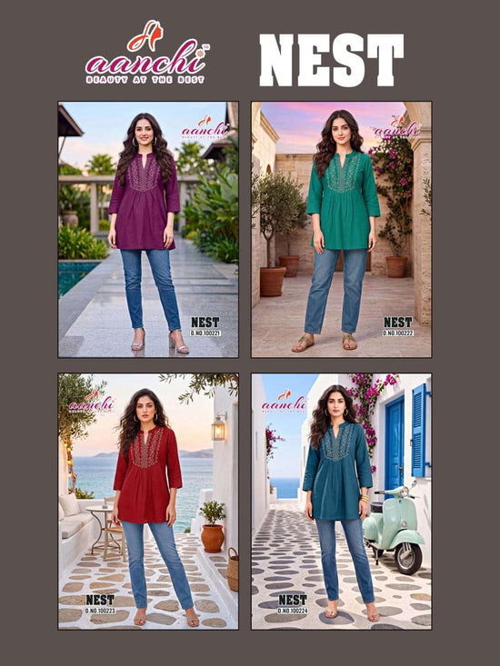 AANCHI NEST Vatican Printed Stitched Tunics