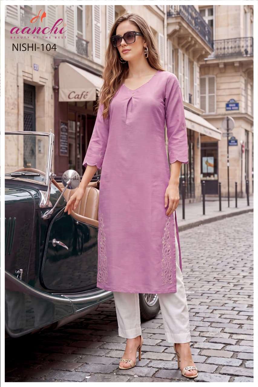 AANCHI NISHI Vatican Printed Stitched Kurti - Amrah Wholesale