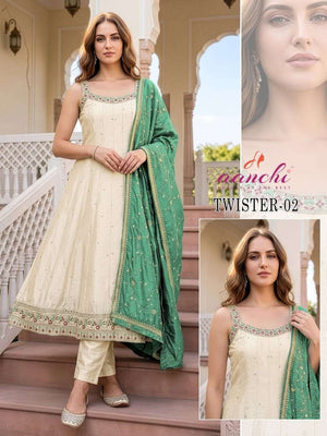 Aanchi Twister NX Vichitra Silk Ready To Wear Salwar Suit