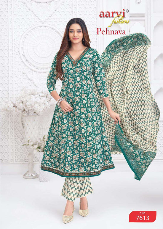 Aarvi Pehnava Vol 2 Cambric Cotton Printed Anarkali Suit Set