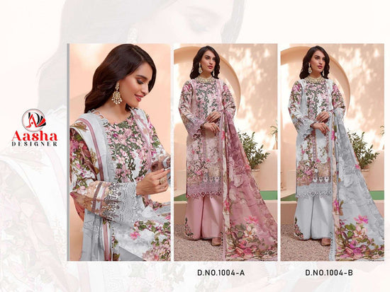 AASHA 1004 A OR B Cotton Pakistani Suit - Amrah Wholesale