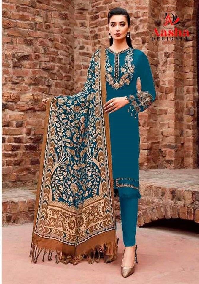 Aasha 1156 Heavy Rayon Dress Material - Amrah Wholesale