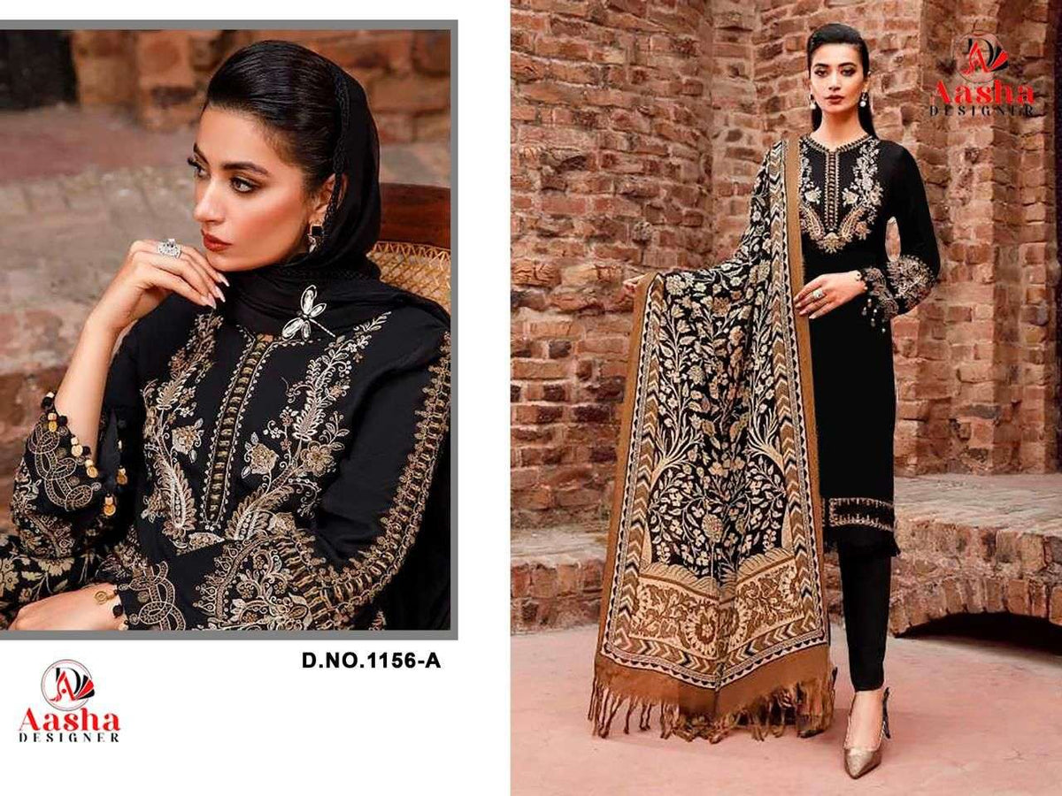 Aasha 1156 Heavy Rayon Dress Material - Amrah Wholesale