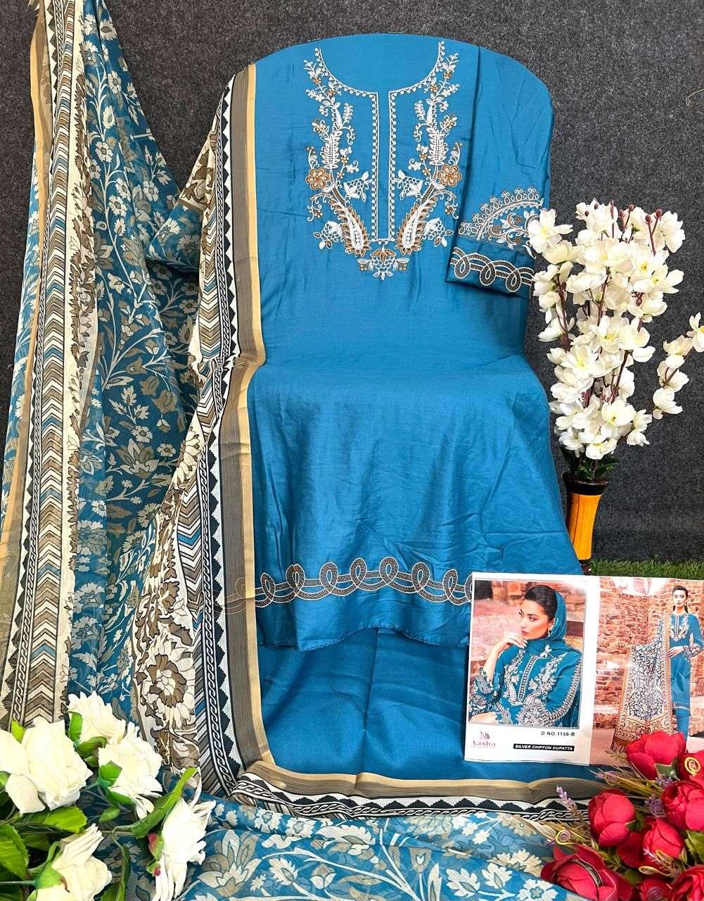 Aasha 1156 Heavy Rayon Dress Material - Amrah Wholesale