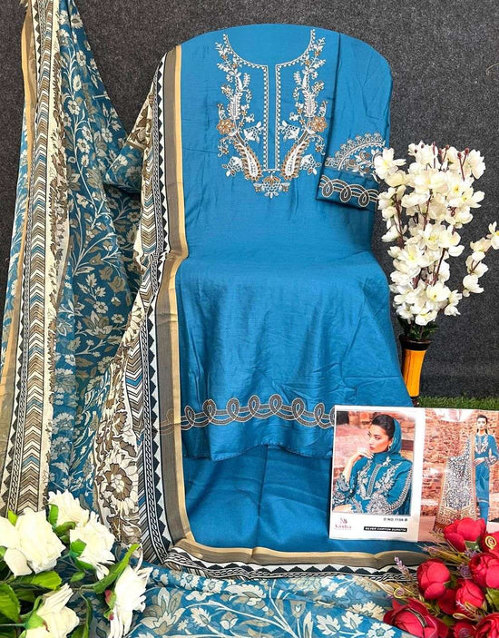 Aasha 1156 Heavy Rayon Dress Material - Amrah Wholesale