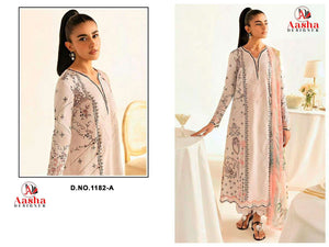 AASHA 1182 Cotton Pakistani Suit Wholesale Surat India