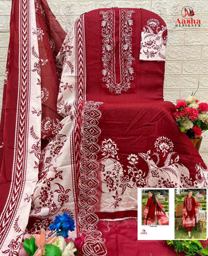 AASHA 1203 Cotton Embroidered Pakistani Suit - Amrah Wholesale