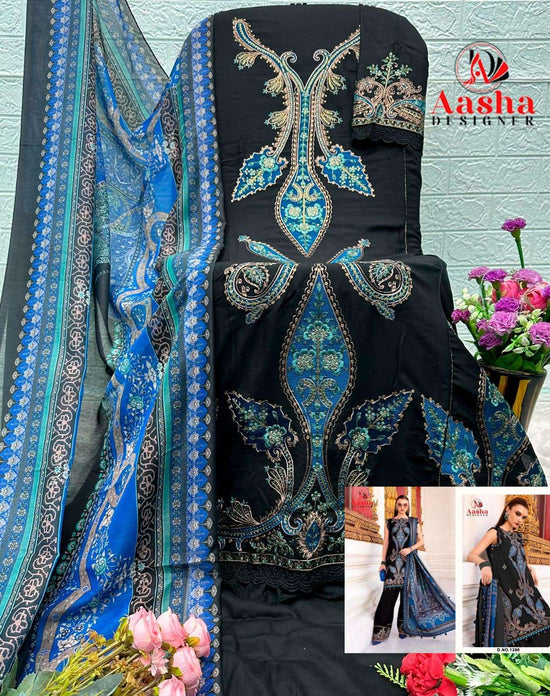 Aasha Designer 1195 To 1200 Pakistani Suit Wholesale Catalogue - Amrah Wholesale